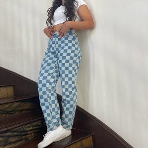 Forever 21 checkered jeans
